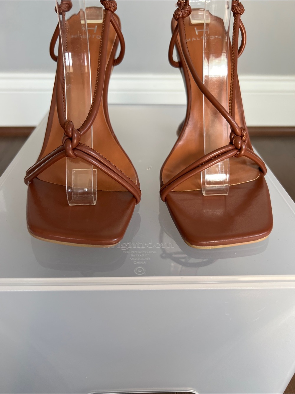 H by Halston Picasso Strappy Stiletto Sandals - Picture 5 of 11